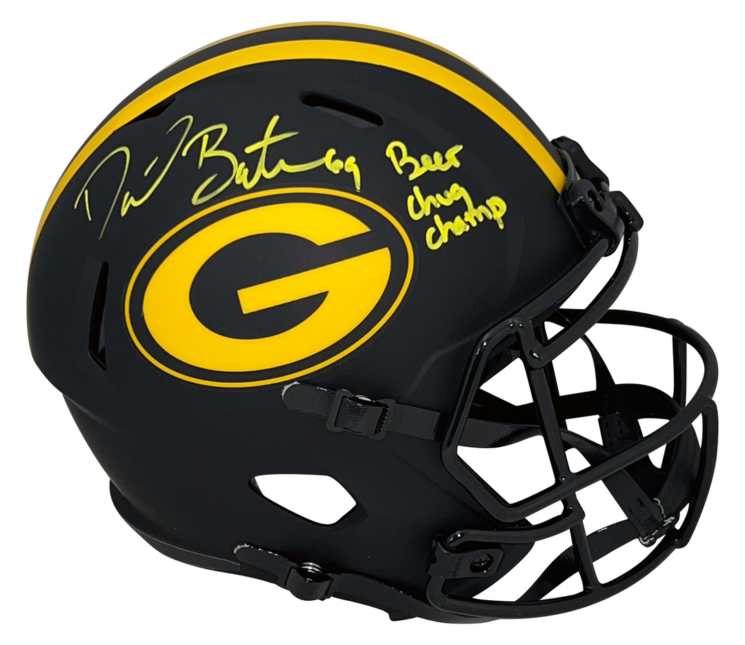 beer football helmet nfl shop DAVID BAKHTIARI SIGNED GREEN BAY PACKERS F/S ECLIPSE W/ CH – TNT Sports Mem The Best Trout Reels Exceptionally sturdy football helmet Type_Mid-Sized Size:EU 44